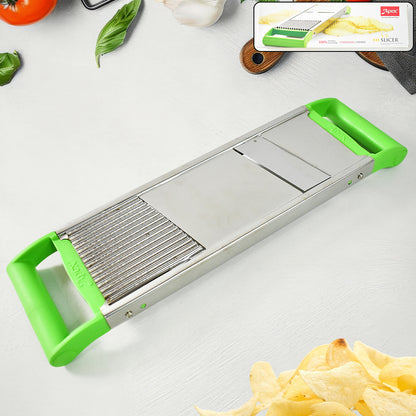 Apex Stainless Steel Vegetable Slicer (2-in-1) - Zidbik