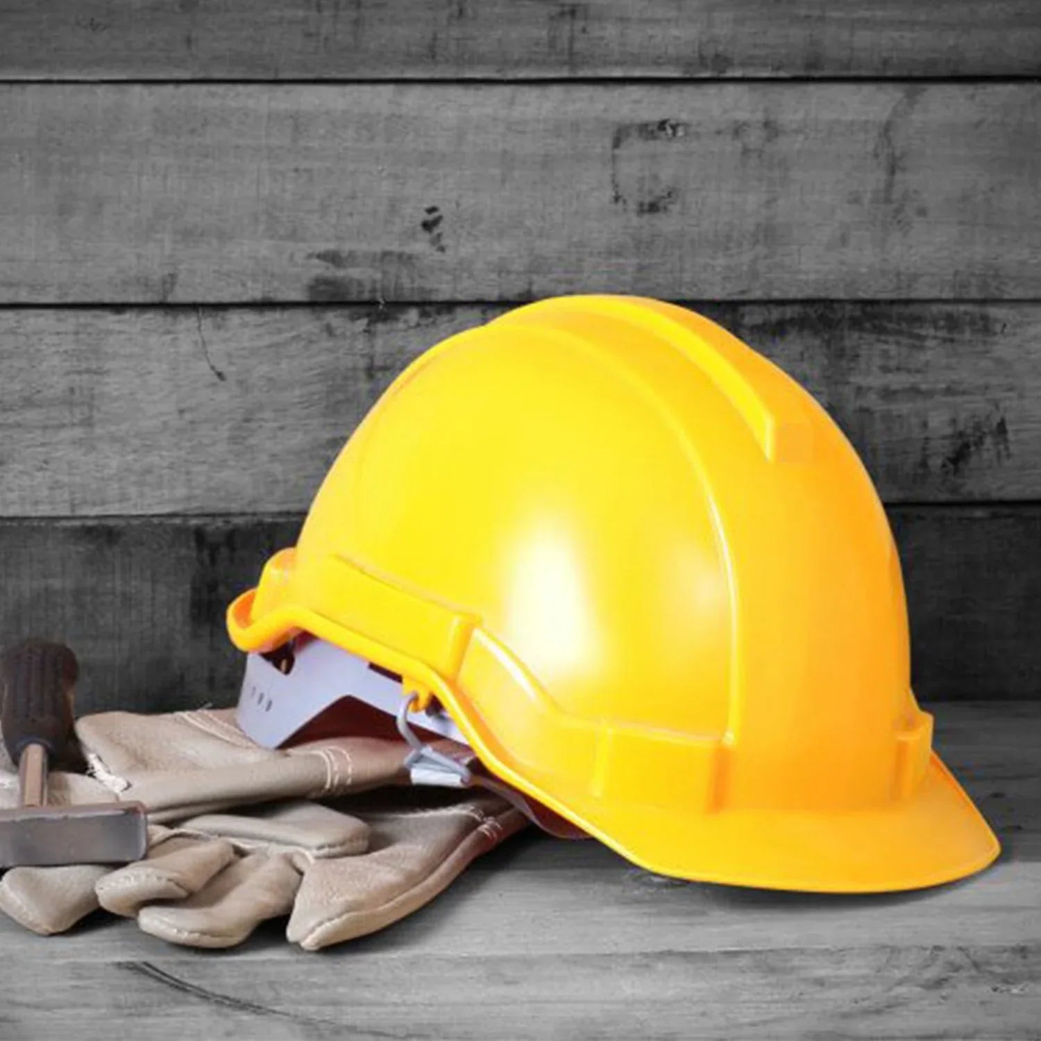 1798 Yellow Plastic Hard Hat Construction Cap (1pc Only) - Zidbik