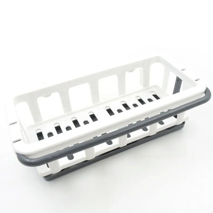 8788 Multipurpose Platic Hanging Drain Rack Retractable Sponge Storage Hanging Rack With Adhesive Hook For Kitchen And Bathroom Dishcloth Holders Basket Drying Tray Organizer - Zidbik