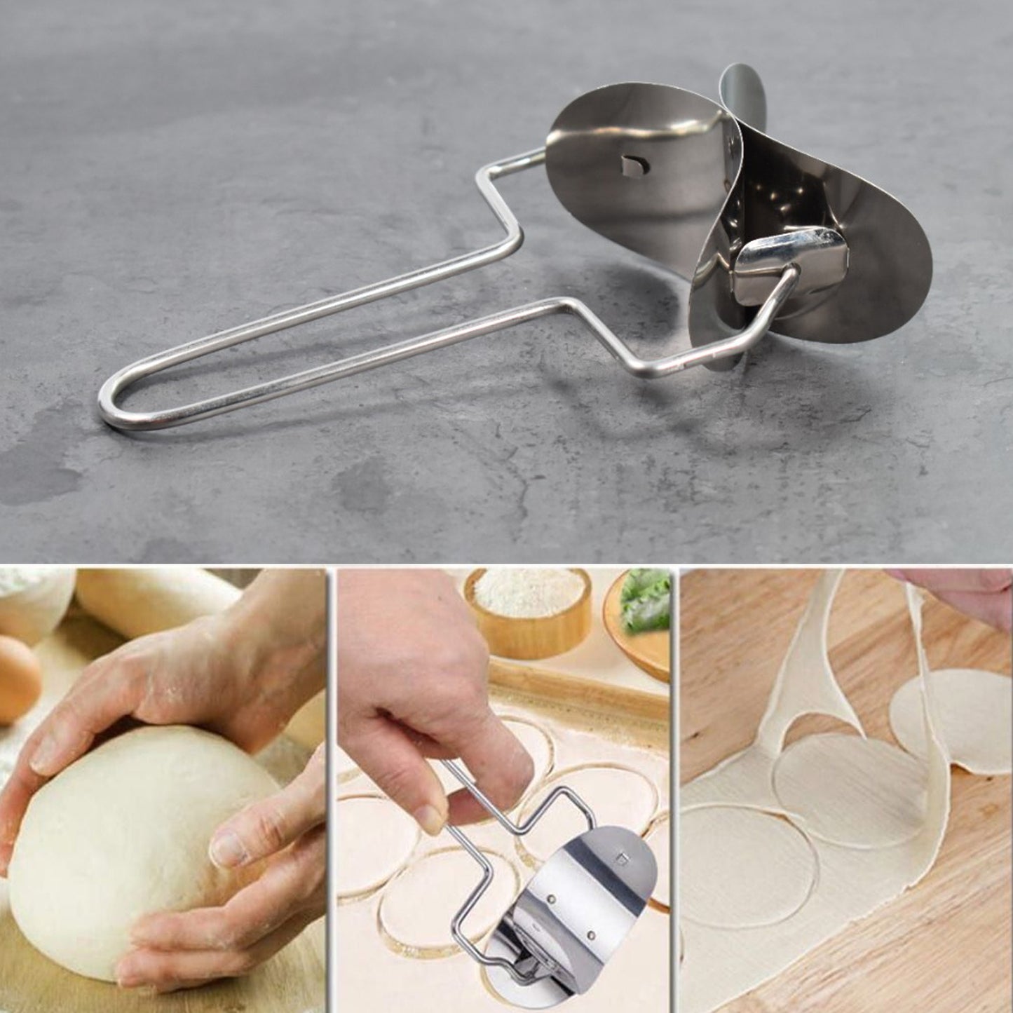 2889 Puri Cutter Stainless Steel Roller Machine For Baking Tools - Zidbik