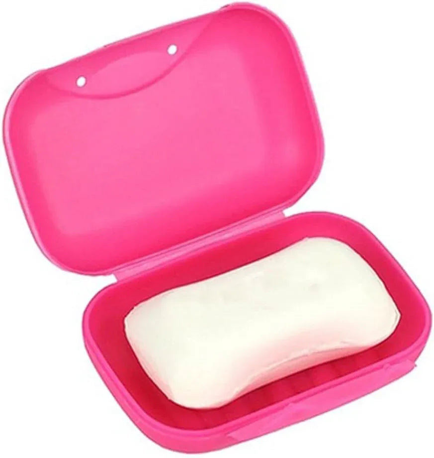 4592 Travel Soap Case Box Plastic Soap Box With Cover Waterproof Leakproof Soap Dish For Bathroom Travel Use (1pc) - Zidbik