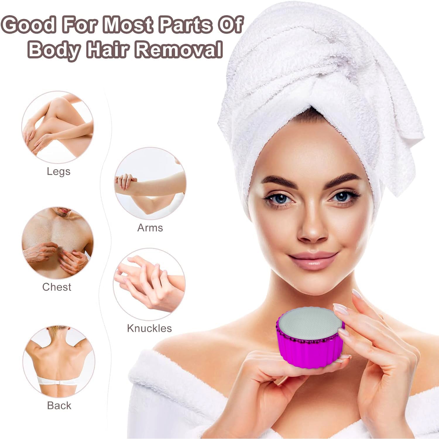 Nano Hair Remover For Arms Legs Back One Sided Skin Hair Remover (1 Pc) - Zidbik