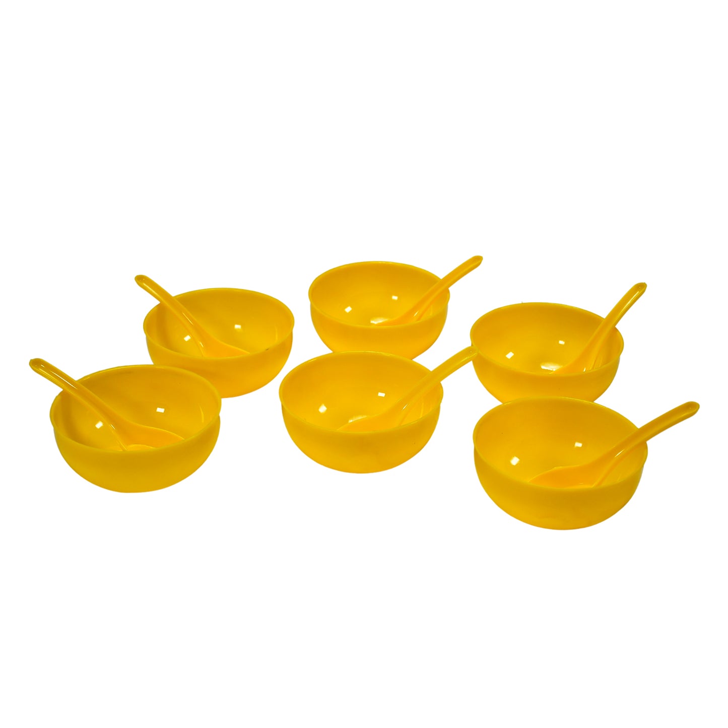 5105 Soup Bowl Spoon Set Plastic For Kitchen  Home Use - Zidbik