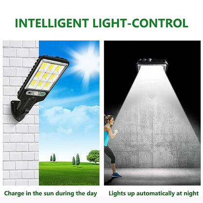 High-power Solar Led Street Light With Motion Sensor Remote Control - Zidbik