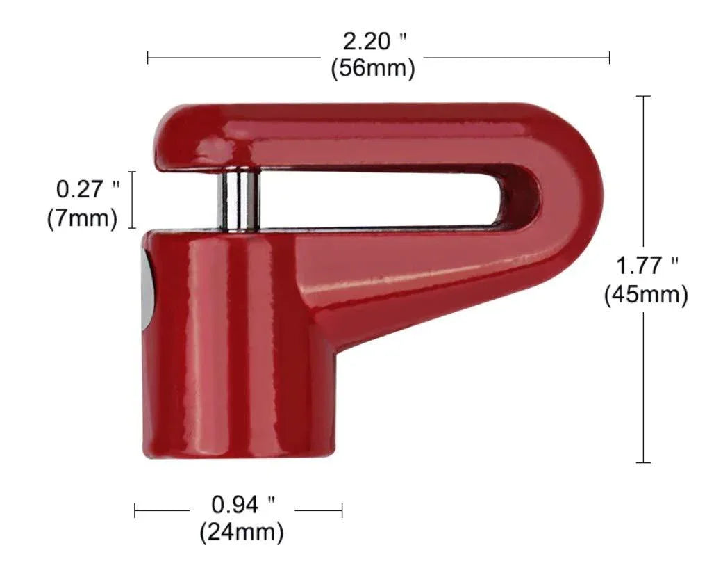 1514 Wheel Padlock Disc Lock Security For Motorcycles Scooters Bikes - Zidbik