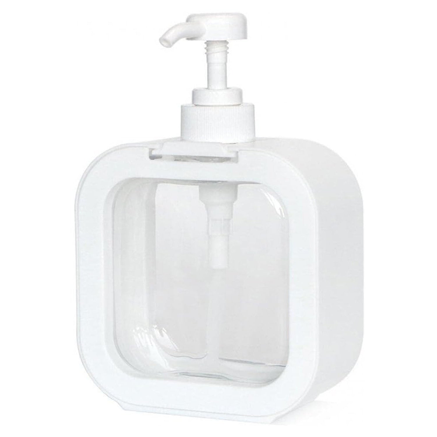 Snap Sink Dispenser Plastic Clear Empty Pump Lotion Bottles (1 Set) - Zidbik