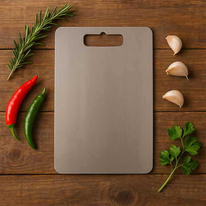 Apex Stainless Steel Multipurpose Small Chopping Cutting Board (210x320mm  1 Pc) - Zidbik