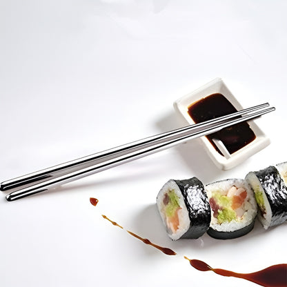 Premium Stainless Steel Reusable Chopsticks (2 Pc) - Zidbik