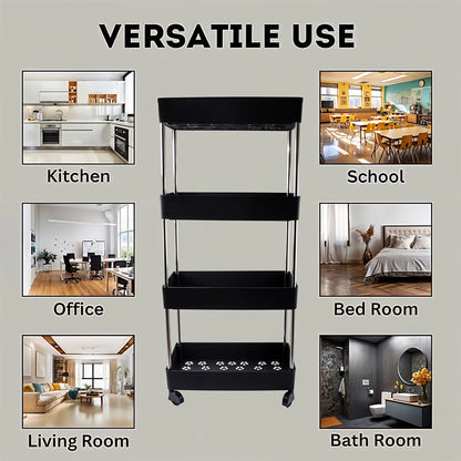 Movable Storage Rack Trolley - Zidbik