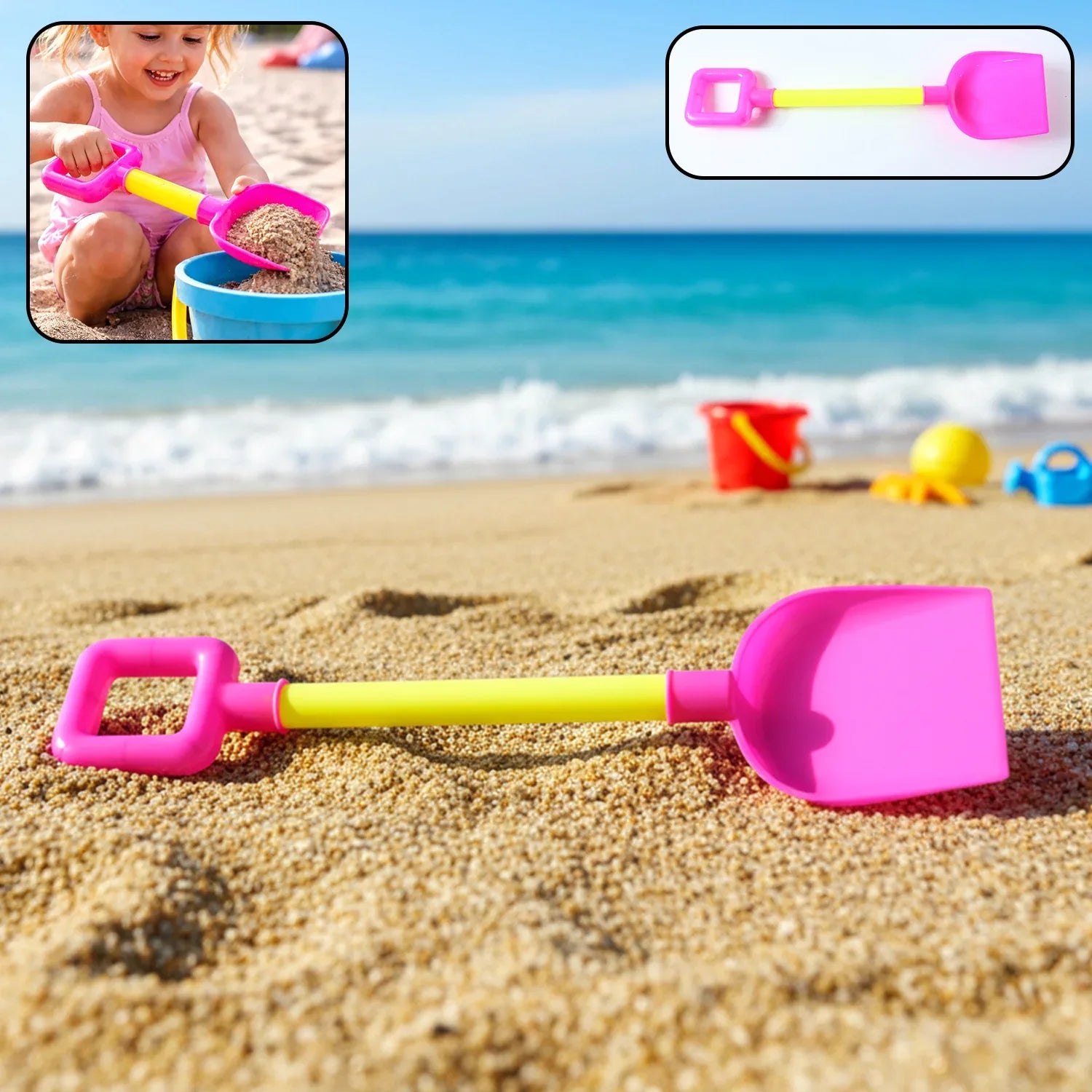 Kids Beach Sand Shovel Toy (1 Pc) - Zidbik