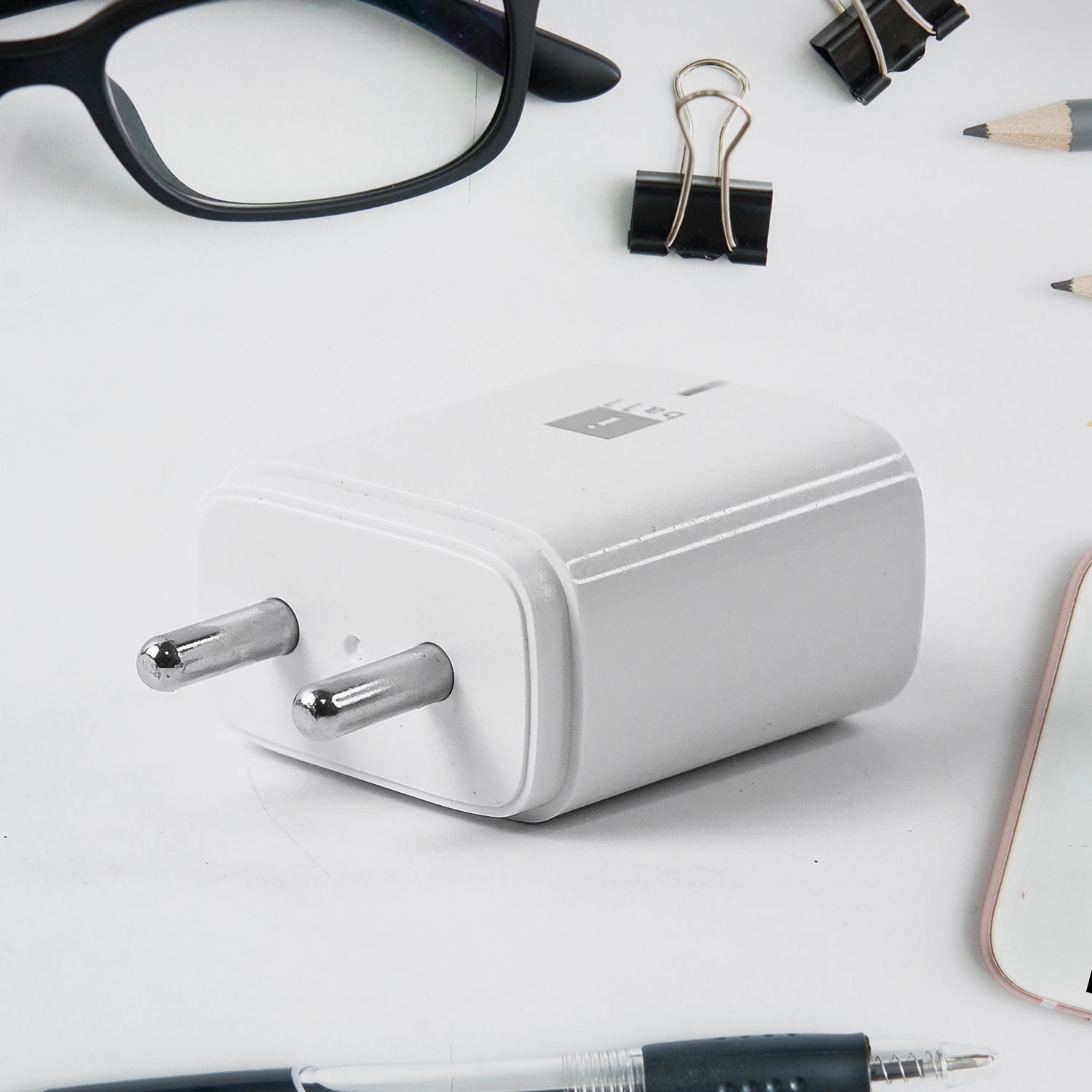 Iball Dual Usb Wall Charger 5v3.1a  High-speed Dual Port Fast Charging Adapte (1 Pc) - Zidbik