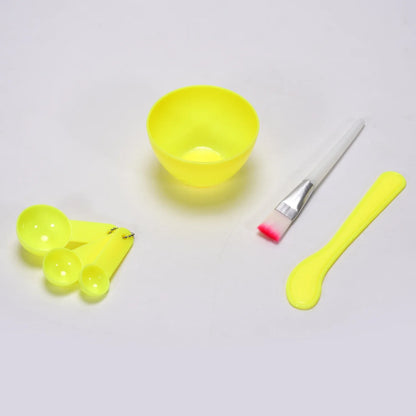 1262 Facial Mask Bowl Set For Girls Use ( 6 Pcs Set ) - Zidbik