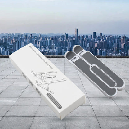 7240 Adjustable Laptop Stand Holder With Built-in Foldable Legs And High Quality Fibre - Zidbik