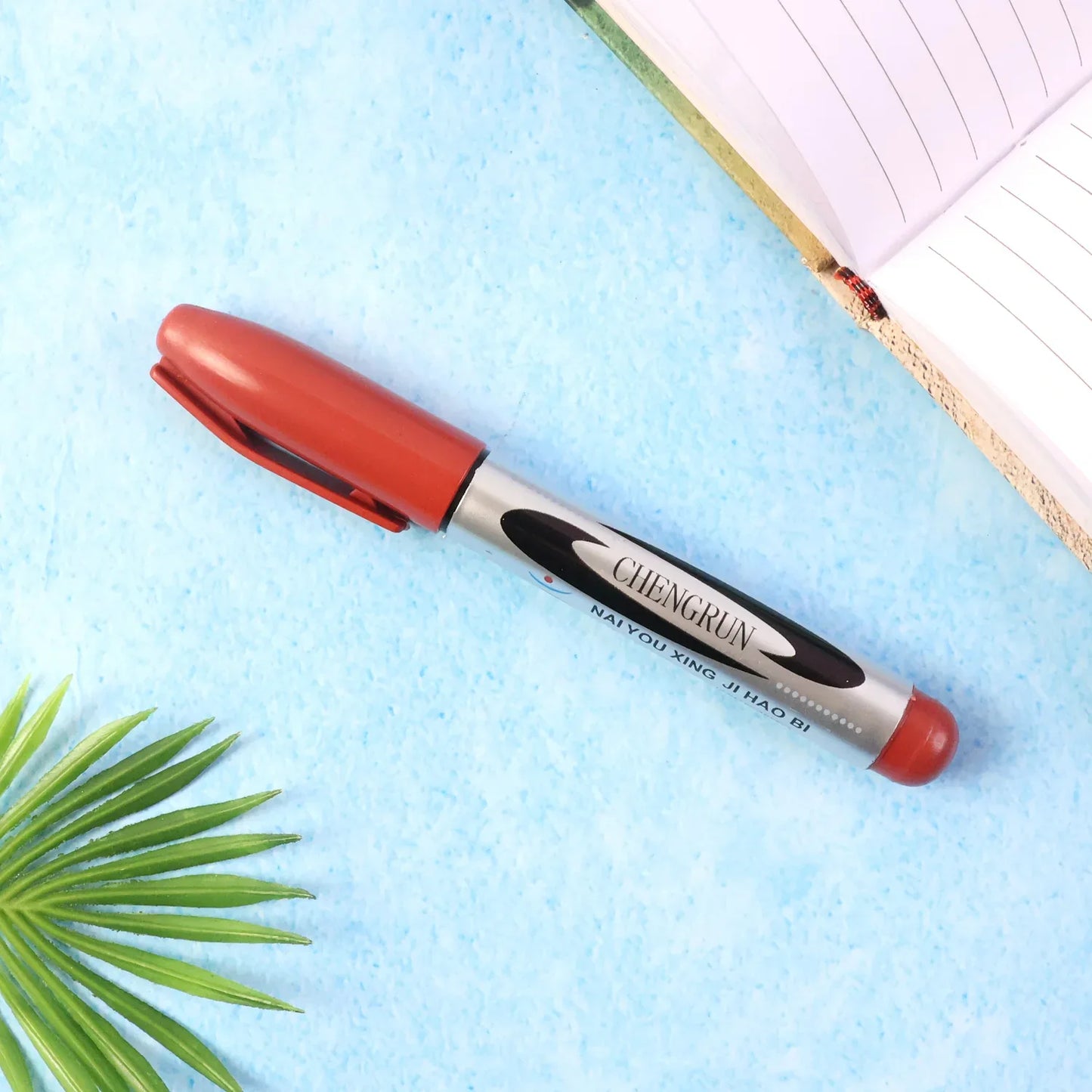 Maroon Premium Permanent Marker Pen (1 Pc) - Zidbik