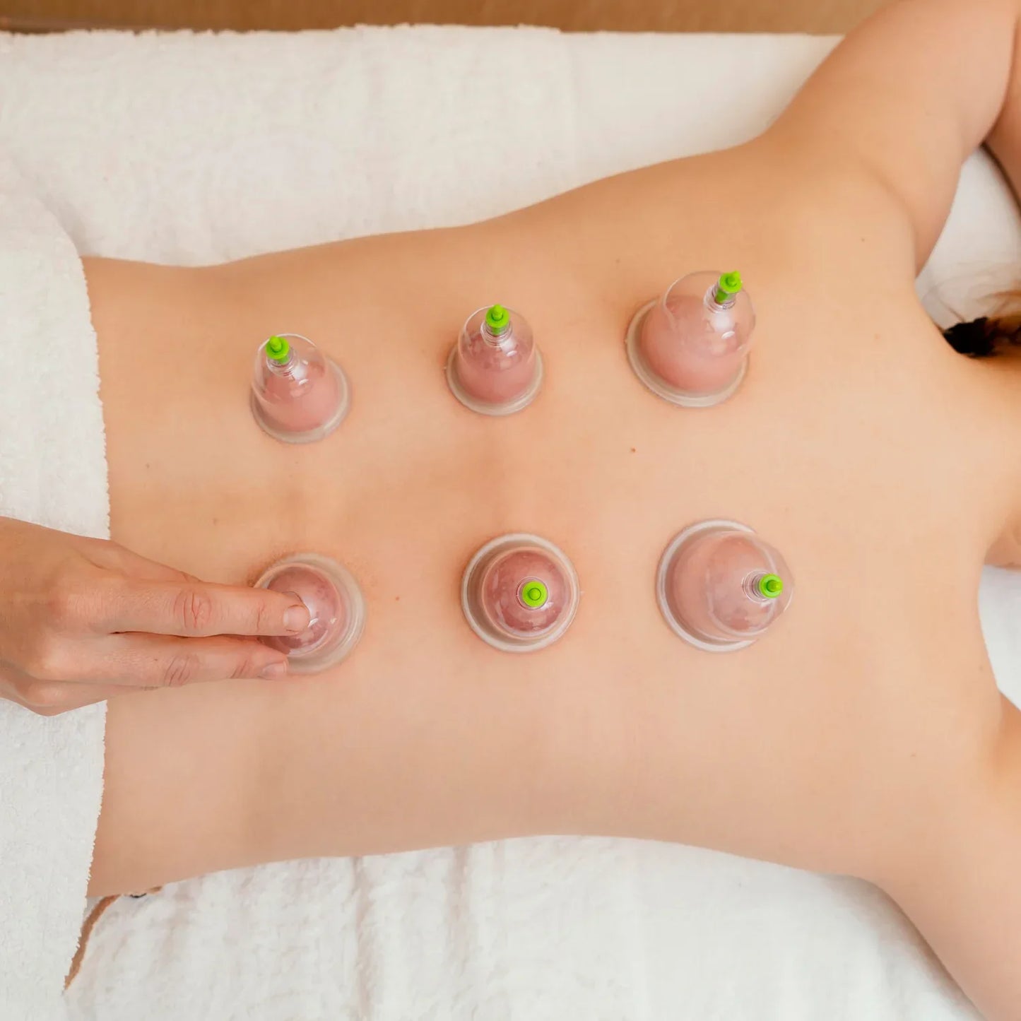 6614a Vacuum Cupping Set 6 Pcs Kit Pull Out A Vacuum Apparatus Therapy Relax Massagers Curve Suction Pumps - Zidbik