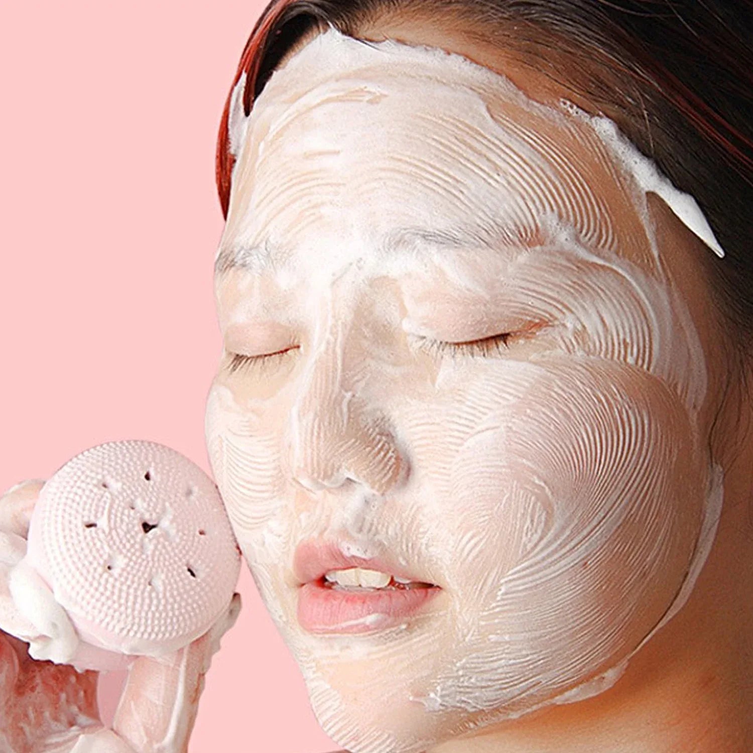 1671 Facial Cleansing Brushes Cute Octopus Shape Silicone Face Scrubber Massager Skincare Tool (1pc) - Zidbik