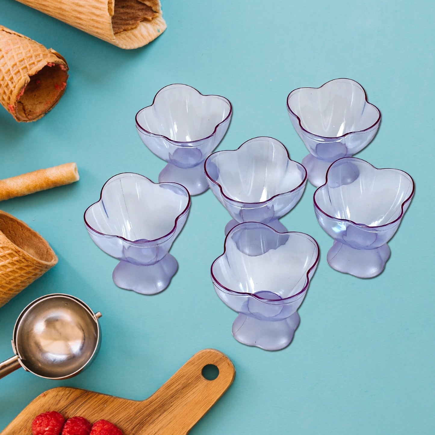 5341 Serving Dessert Bowl Ice Cream Salad Fruit Bowl - 6pcs Serving Dessert Bowl Ice Cream Salad Fruit Bowl - 6pcs ( Brown Box) - Zidbik