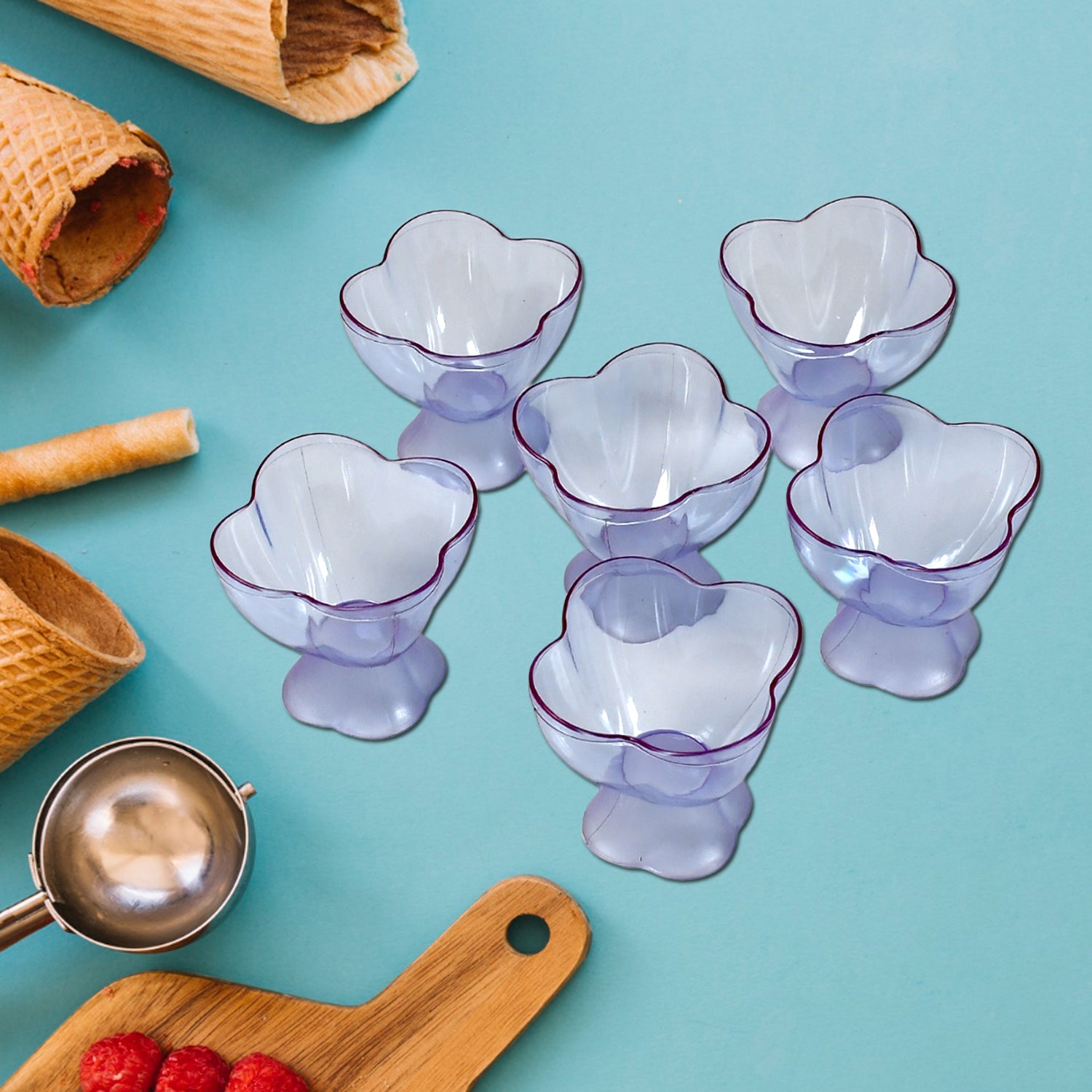 5341 Serving Dessert Bowl Ice Cream Salad Fruit Bowl - 6pcs Serving Dessert Bowl Ice Cream Salad Fruit Bowl - 6pcs ( Brown Box) - Zidbik