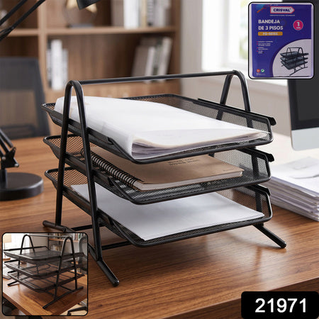 Heavy Duty Metal 3-tier Multi Rack Stand  Durable Organizer Rack