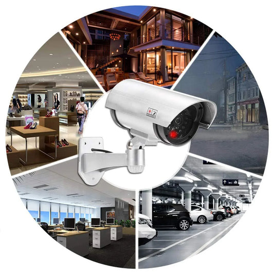 1481 Wireless Security Cctv False Outdoor Fake Dummy Piece Ir Camera - Zidbik