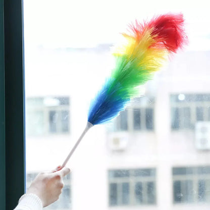 6321 Colorful Feather Duster Microfiber Duster For Cleaning Dusting Stick Dusting Brush - Zidbik