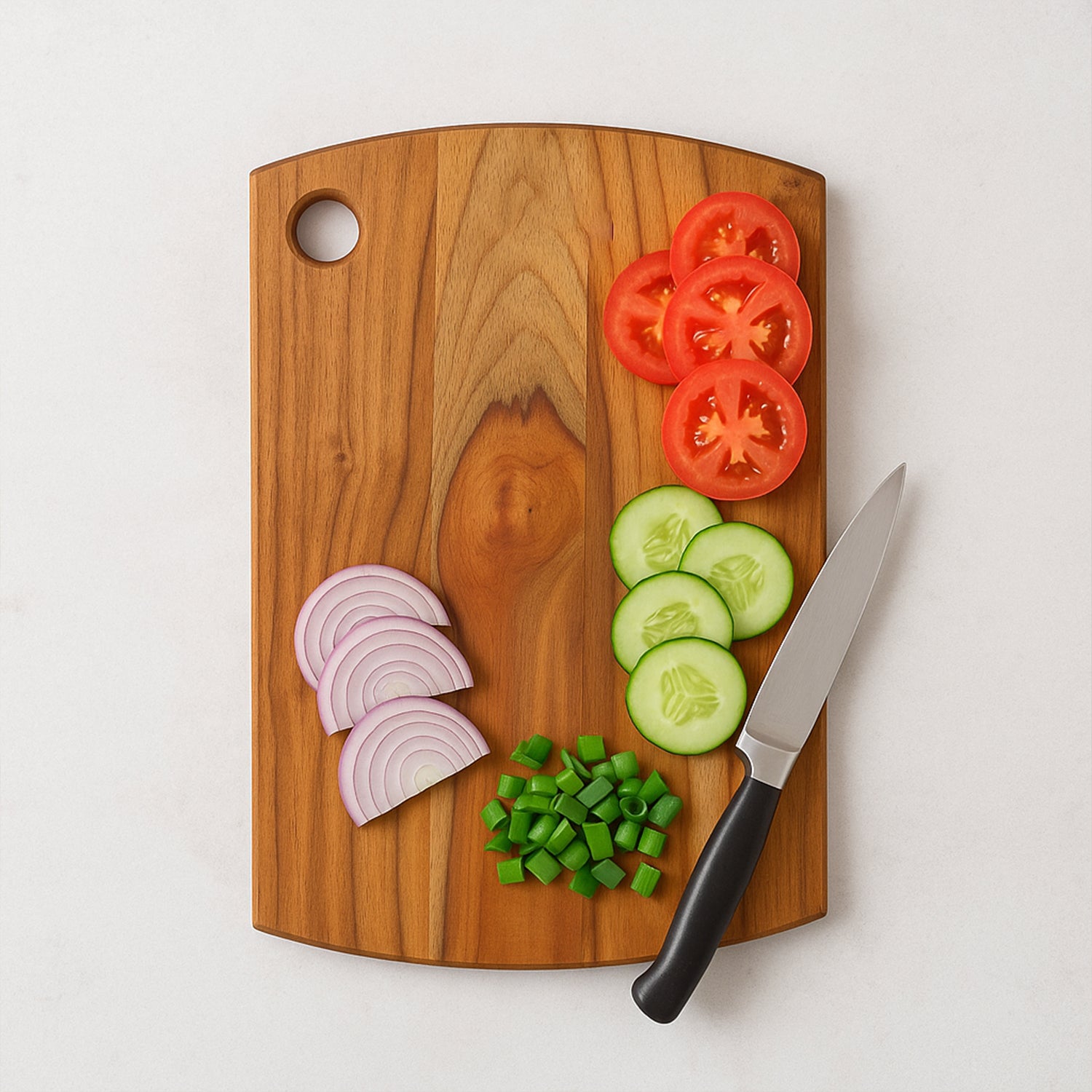 Supermom Premium Teak Wood Chopping Board For Kitchen (1 Pc) - Zidbik