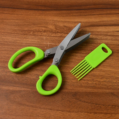 Premium 5-blade Multipurpose Kitchen Scissors With Cleaning Comb - Zidbik
