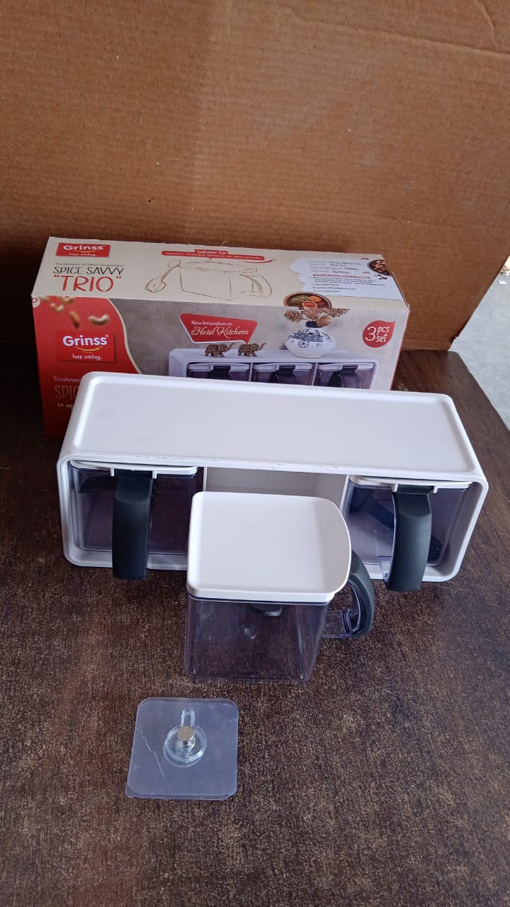 Grinss Modular Spice Storage Box Set (3 Pc) - Zidbik