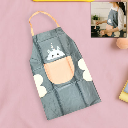 Cute Cartoon Animal Design Kitchen Apron (1 Pc) - Zidbik