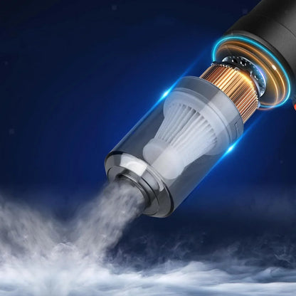 0390 Vacuum Cleaner Dust Collection 2 In 1 Car Vacuum Cleaner High-power Handheld Wireless Vacuum Cleaner Home Car Dual-use Portable Usb Rechargeable Mini Car Vacuum For Vehicle Home And Office - Zidbik