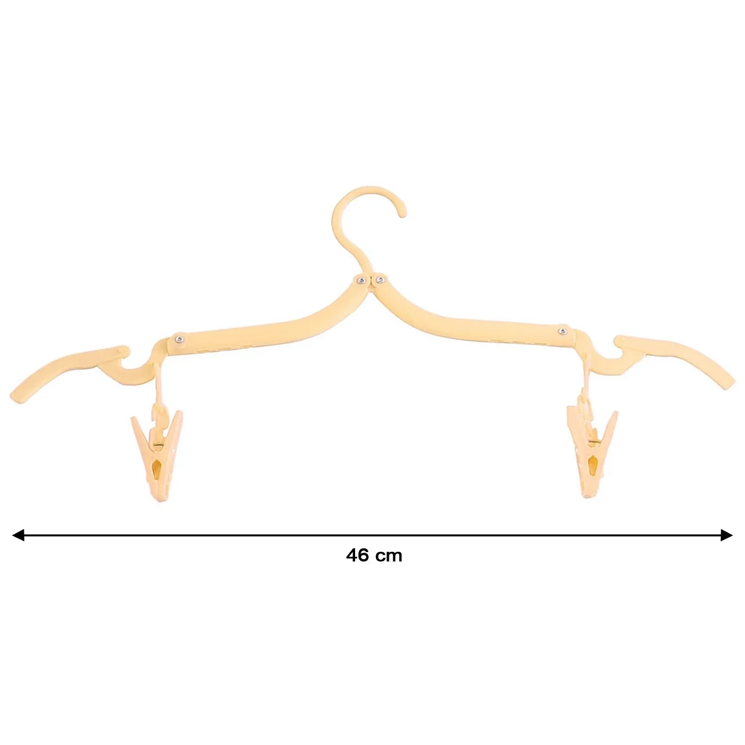 Folding Hanger With Clips For Clothes Adjustable Hanger (1 Pc) - Zidbik