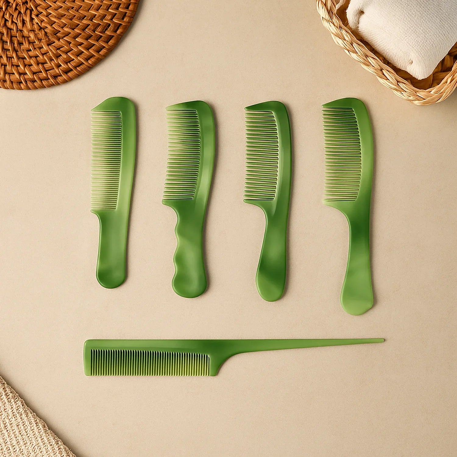 Multipurpose Hair Comb Set (10 Pc) - Zidbik