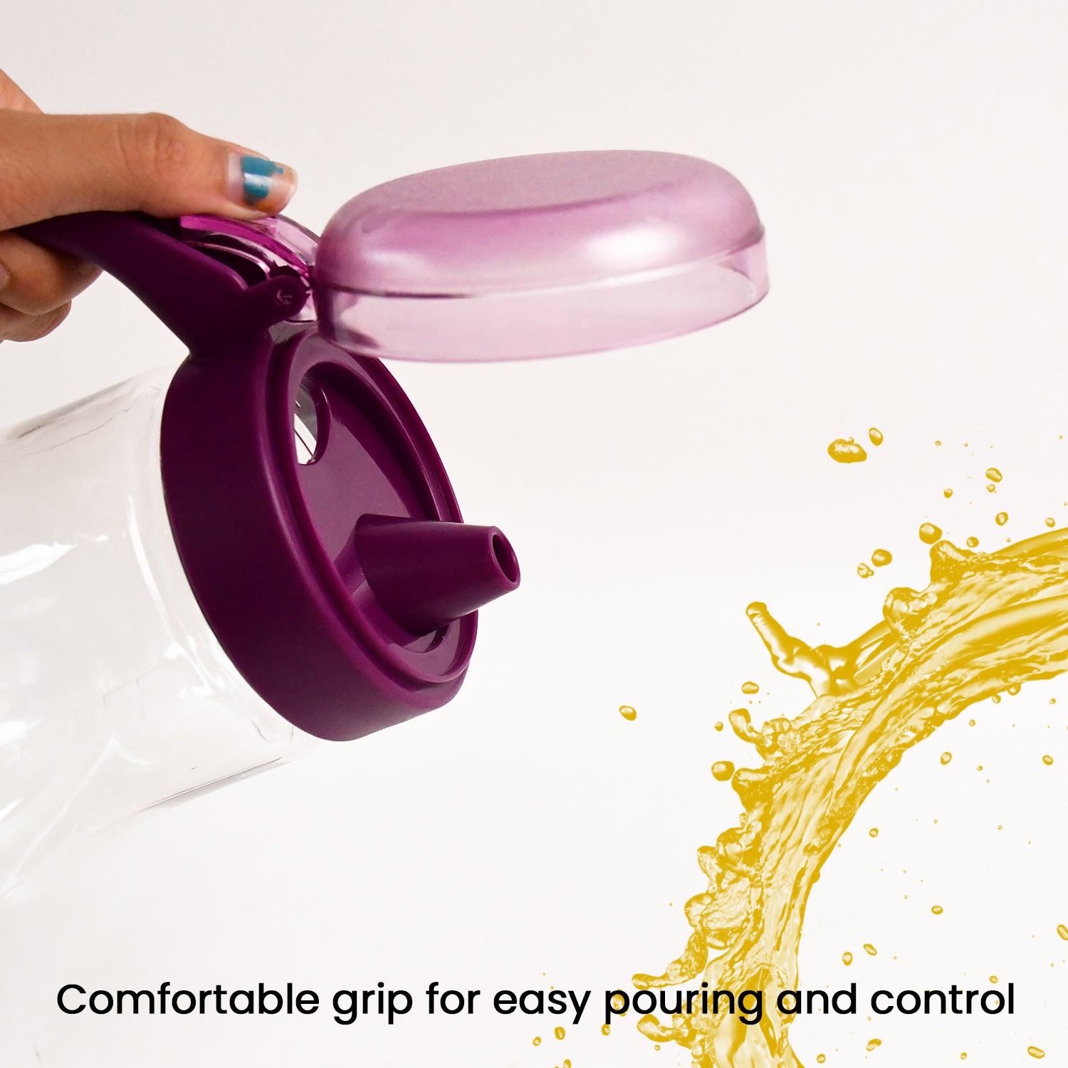 Apex Jessy Oil And Juice Pourer Dispenser Bottle Approx 1000ml (1 Pc) - Zidbik