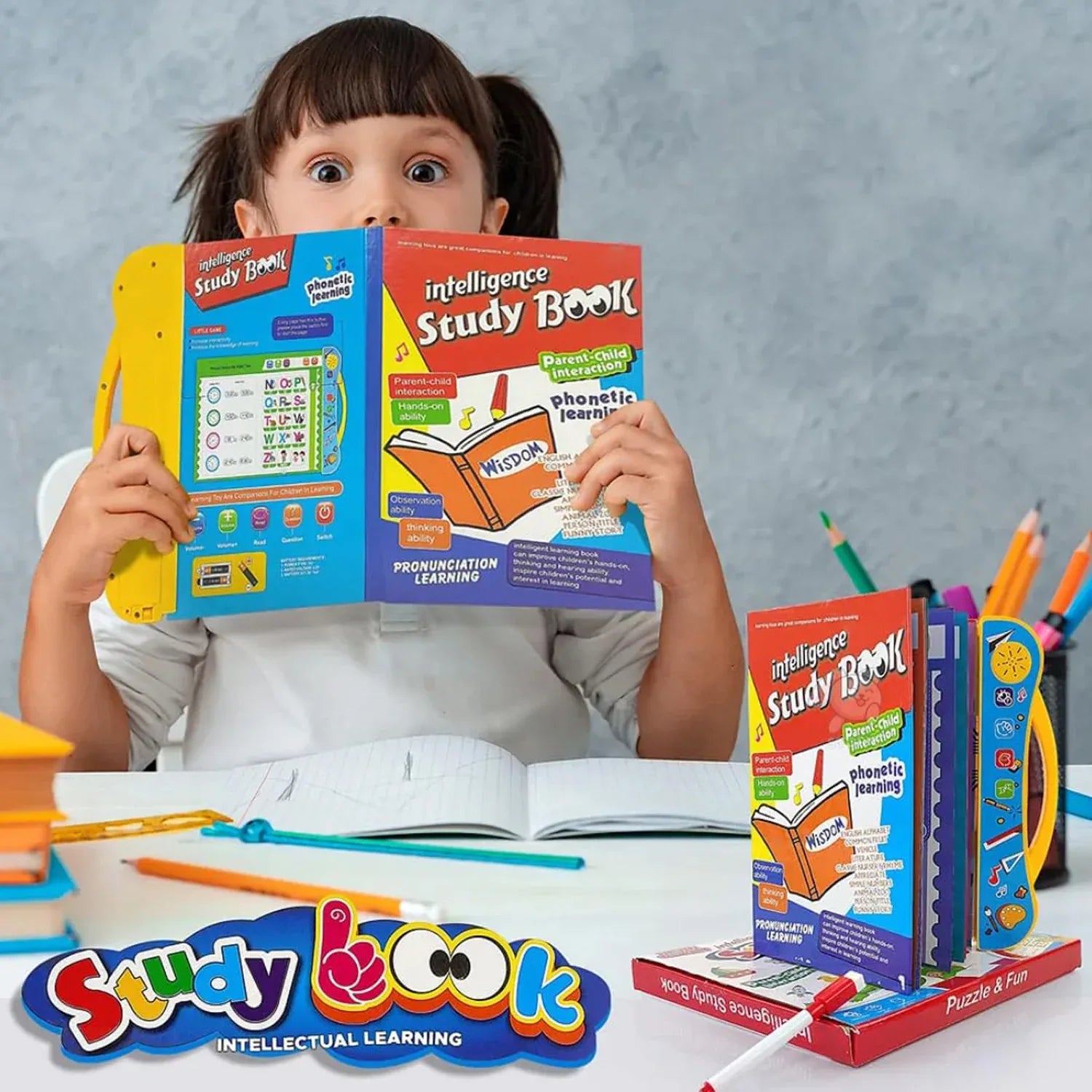 Interactive Intelligence Learning Book With Sound Phonics (1 Set) - Zidbik