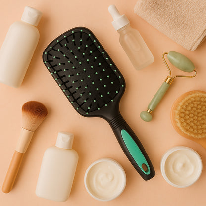 2-in-1 Hair Comb Brush With Mirror - Zidbik