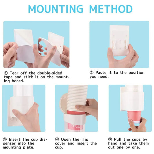 Automatic Paper Cup Dispenser Holder (1 Pc) - Zidbik
