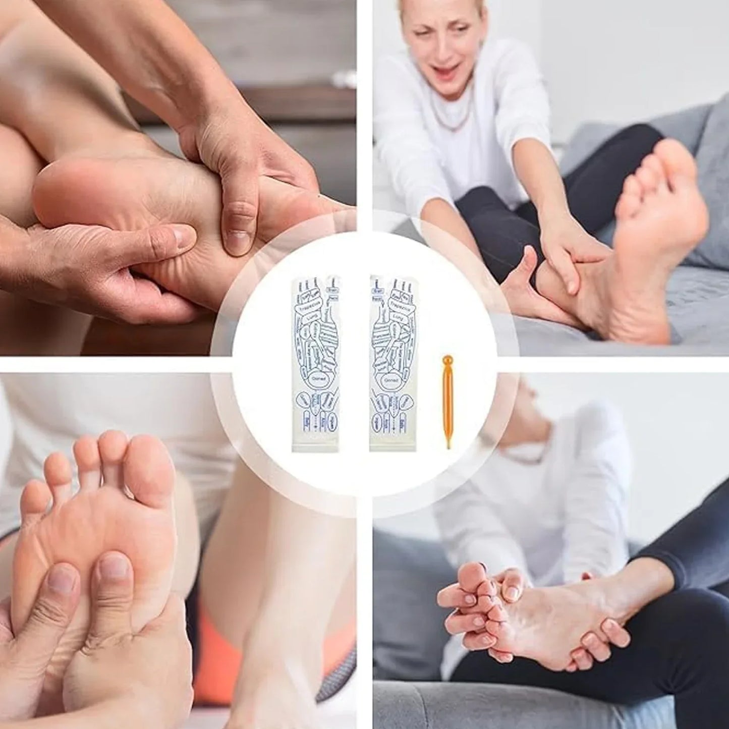 Full Reflexology Acupressure Therapy Socks Set (1 Set) - Zidbik
