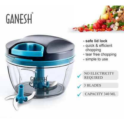 8106 Ganesh Wonder Chopper Grey (470ml) - Zidbik