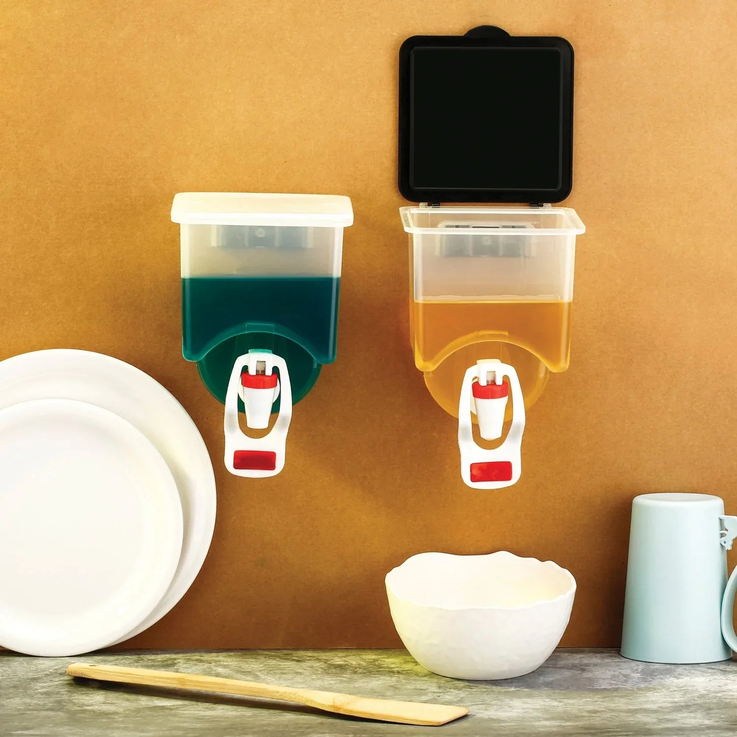 2972 Wall Mounted Oil Dispenser Bottle (1100ml Approx) - Zidbik