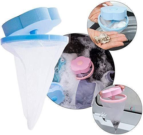 1446 Washing Machine Floating Filter Lint Mesh Bag Net Pouch Hairlint Catcher - Zidbik