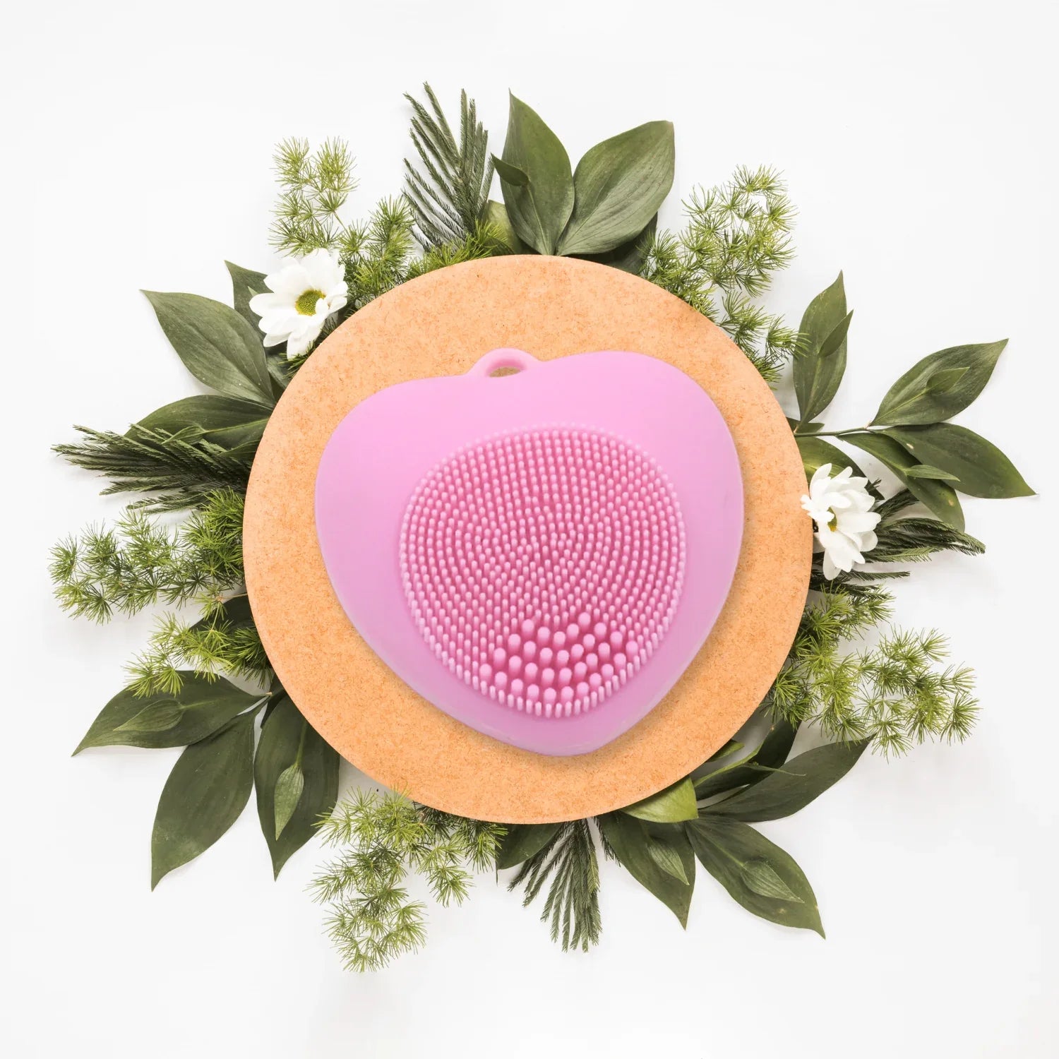 6996 Waterproof Face Wash Brush Face Scrubber Facial Cleansing Brush Exfoliating Silicone Face Hot Compress Scrubber Cleaning For Deep Skin Care Heart Shaped For Women For Home - Zidbik
