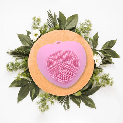 6996 Waterproof Face Wash Brush Face Scrubber Facial Cleansing Brush Exfoliating Silicone Face Hot Compress Scrubber Cleaning For Deep Skin Care Heart Shaped For Women For Home - Zidbik