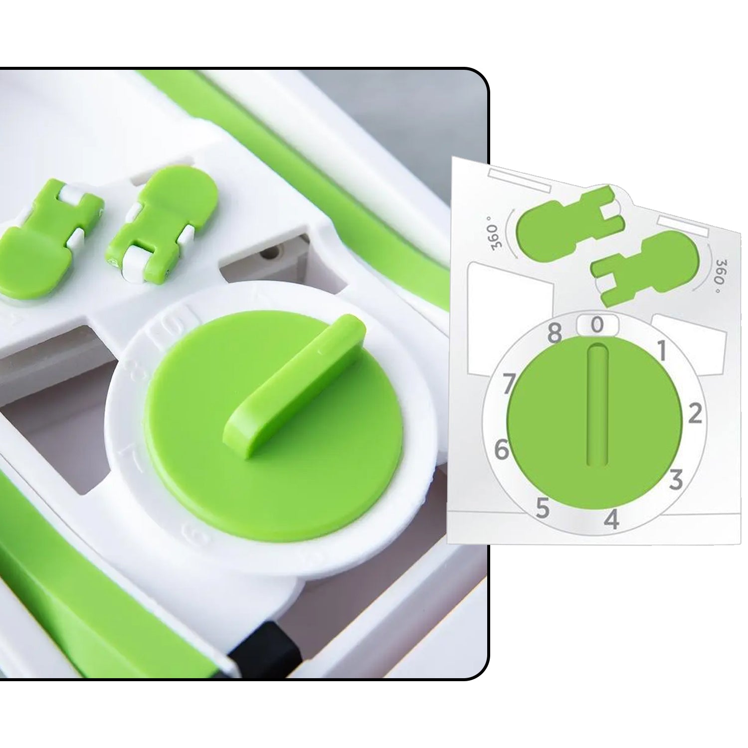 2803 Multi Functional Time Saving Adjustable Hand Press Vegetables Chopper - Zidbik