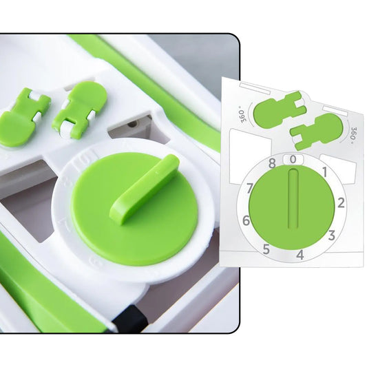 2803 Multi Functional Time Saving Adjustable Hand Press Vegetables Chopper - Zidbik