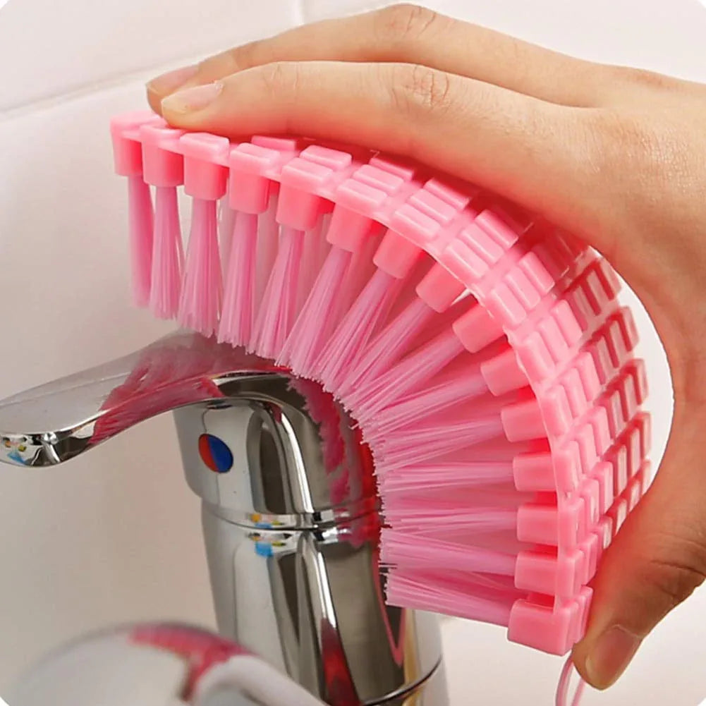 Flexible Plastic Cleaning Brush For Home Kitchen And Bathroom - Zidbik