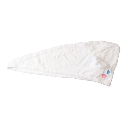 Premium Soft Microfiber Hair Drying Towel Wrap With Button (1 Pc) - Zidbik