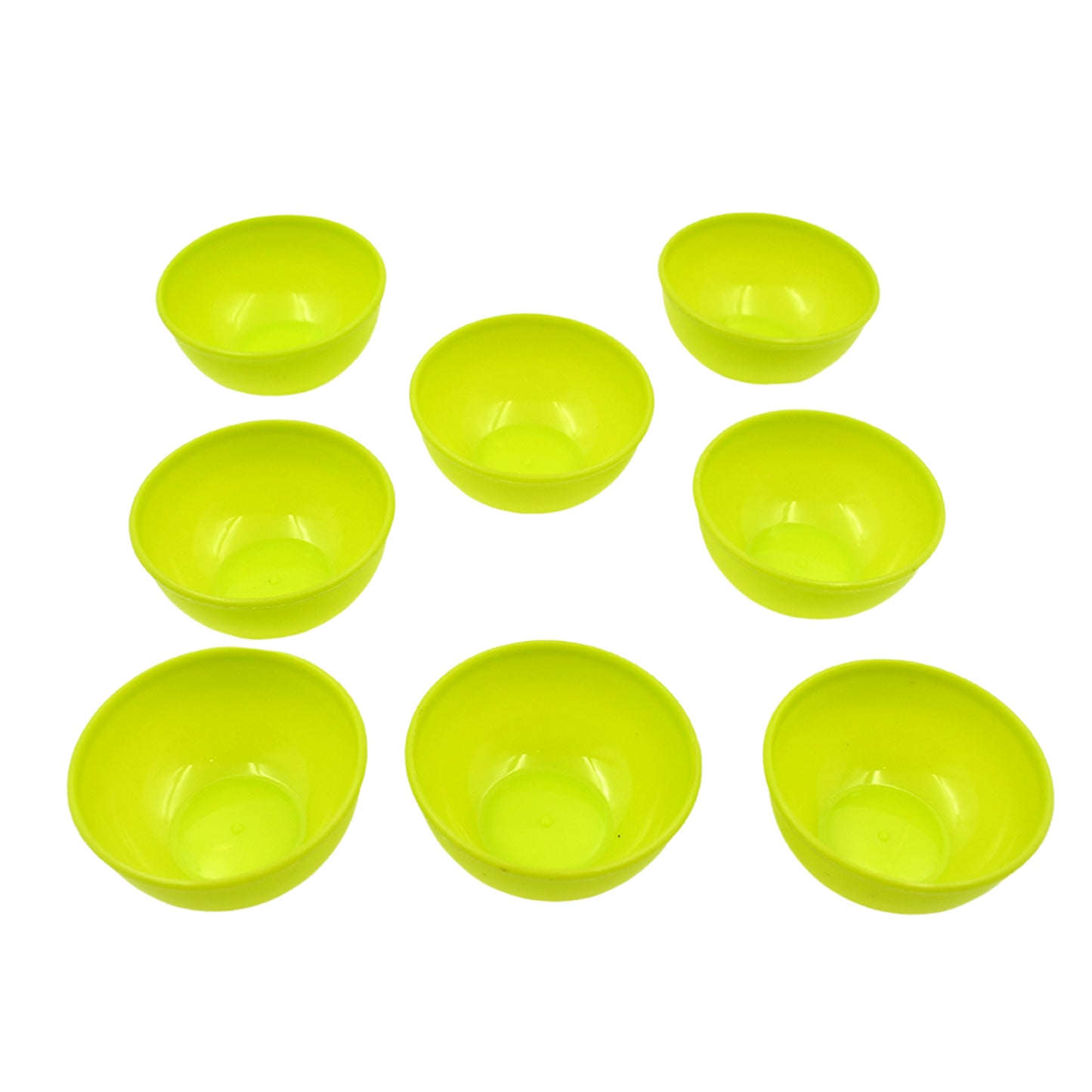 5557 Multipurpose Small Round Plastic Bowl  Katori Microwave Safe Reusable Lightweight Bowl Dishwasher Safe Chutney Bowl (8 Pcs Set) - Zidbik