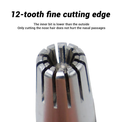 Stainless Steel Painless Nose Hair Remover (1 Pc) - Zidbik