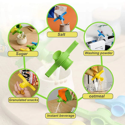 Packet Pourer  Sealer Clip - (4 Pc) - Zidbik