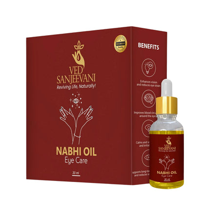 Ved Sanjeevani 100 Organic Ayurvedic Nabhi Oil For Eye Care (30ml  1 Pc) - Zidbik